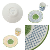 HERMES エルメス コーヒーカップ＆ソーサー 2セット WALKIN IN THE GARDEN マルチカラー ユニセックス 磁器 ブランド小物 新品 銀蔵