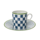 HERMES エルメス コーヒーカップ＆ソーサー 2セット WALKIN IN THE GARDEN マルチカラー ユニセックス 磁器 ブランド小物 新品 銀蔵