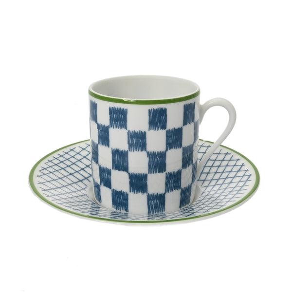 HERMES エルメス コーヒーカップ＆ソーサー 2セット WALKIN IN THE GARDEN マルチカラー ユニセックス 磁器 ブランド小物 新品 銀蔵