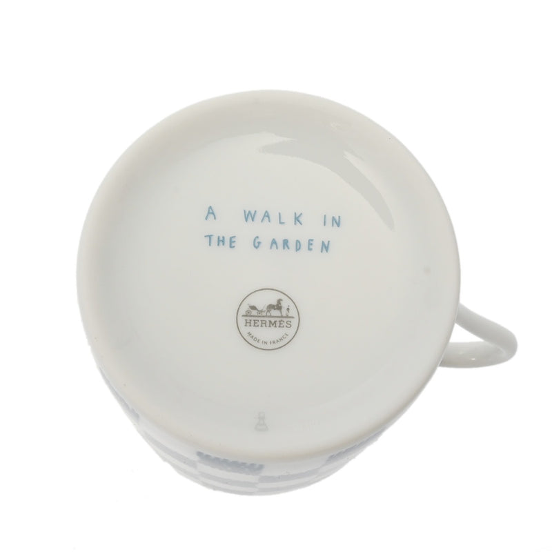 HERMES エルメス コーヒーカップ＆ソーサー 2セット WALKIN IN THE GARDEN マルチカラー ユニセックス 磁器 ブランド小物 新品 銀蔵