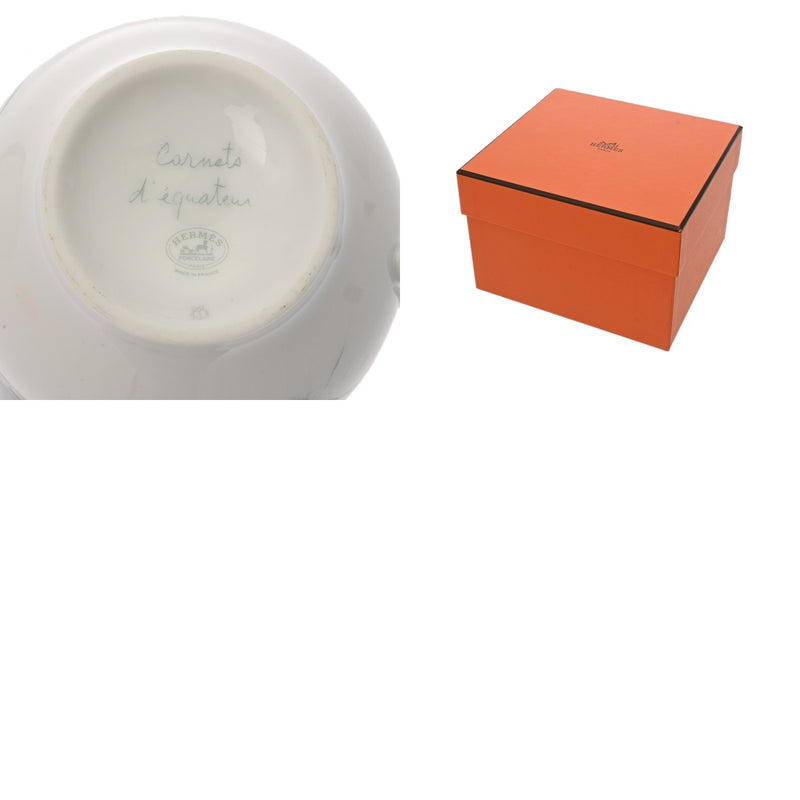 HERMES エルメス マグカップ 赤道下のスケッチ グリーン系 ユニセックス 磁器 ブランド小物 新品 銀蔵