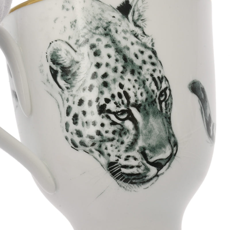 HERMES エルメス マグカップ 赤道下のスケッチ グリーン系 ユニセックス 磁器 ブランド小物 新品 銀蔵