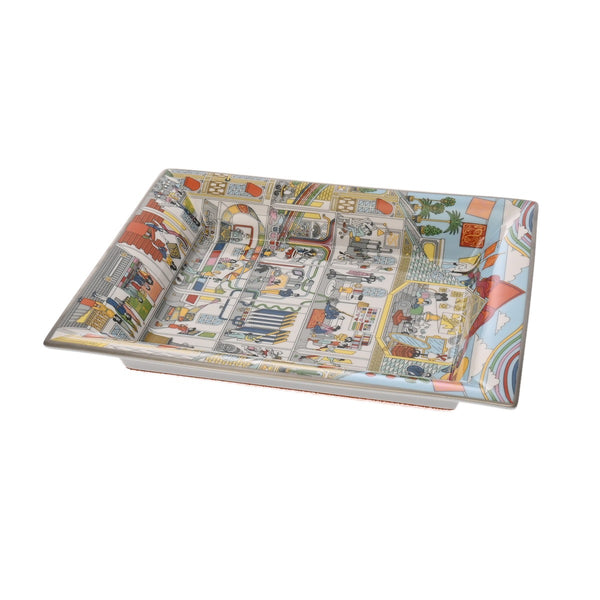 HERMES エルメス ヴィドポッシュ 3H メゾン デ カレ マルチカラー ユニセックス ポーセリン ブランド小物 新品 銀蔵