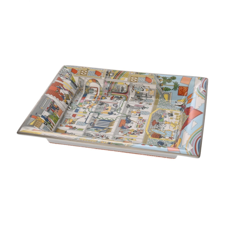 HERMES エルメス ヴィドポッシュ 3H メゾン デ カレ マルチカラー ユニセックス ポーセリン ブランド小物 新品 銀蔵