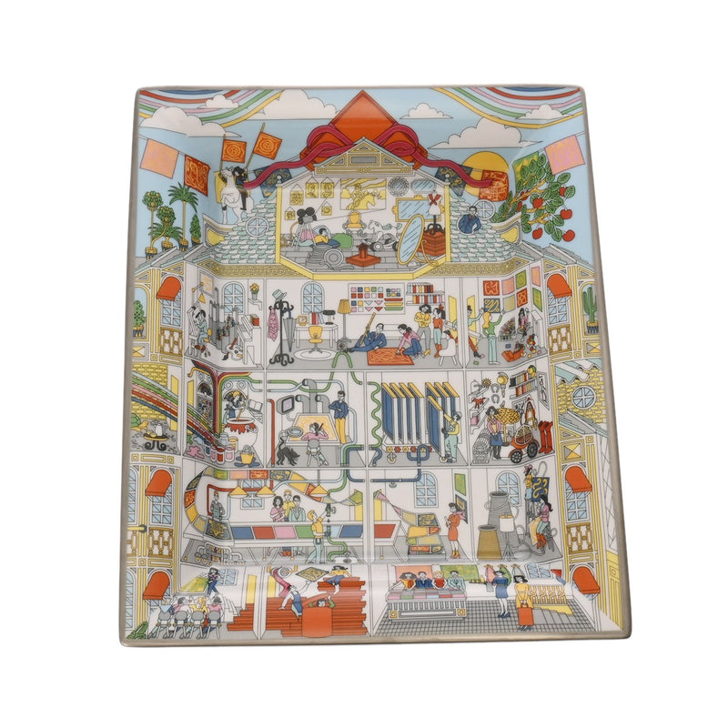 HERMES エルメス ヴィドポッシュ 3H メゾン デ カレ マルチカラー ユニセックス ポーセリン ブランド小物 新品 銀蔵