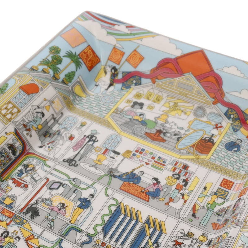 HERMES エルメス ヴィドポッシュ 3H メゾン デ カレ マルチカラー ユニセックス ポーセリン ブランド小物 新品 銀蔵