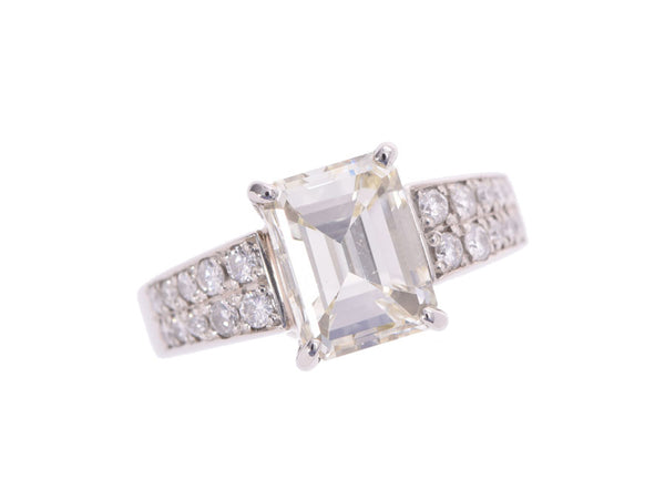 Other Diamond 2.019ct L-SI1 0.26ct L-SI1 No. 8 Ladies Pt900 Platinum Ring/Ring A Rank Used Ginzo