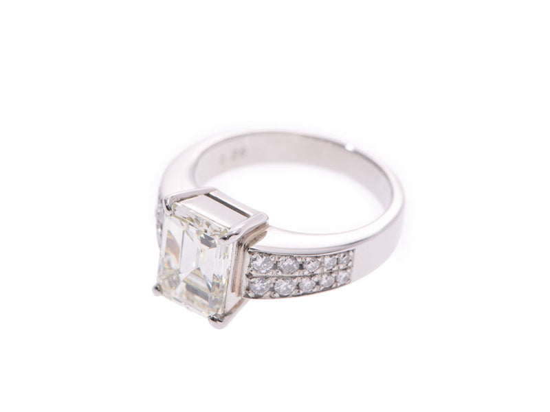 Other Diamond 2.019ct L-SI1 0.26ct L-SI1 No. 8 Ladies Pt900 Platinum Ring/Ring A Rank Used Ginzo