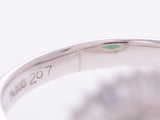 Ring #14.5 Ladies PT900 Emerald 2.67ct Diamond 0.70ct 11.4g Ring Used Ginzo