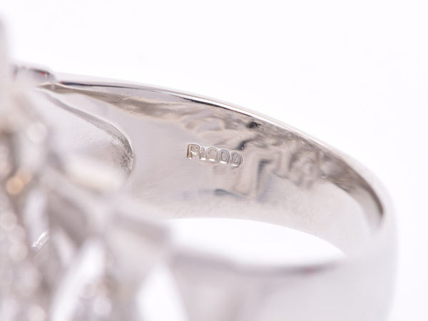 戒指#18女士PT900钻石1.10ct 22.1g戒指A Rank使用银罐