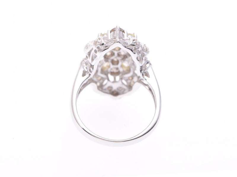 Ring #15 Ladies K18WG Diamond 2.00ct 7.5g Ring A Rank Used Ginzo