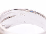 7.8 g of ring # 8.5 Lady's K18WG sapphire diamond ring A rank UGL differentiation books used silver storehouse