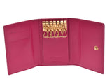 Saint Laurent 6 Series Key Case Pink Women's Calf B Rank SAINT LAURENT Used Ginzo