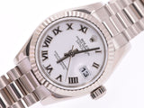 Lax Rolex date just 179179 ladies K18 WG watch automatic Rome white