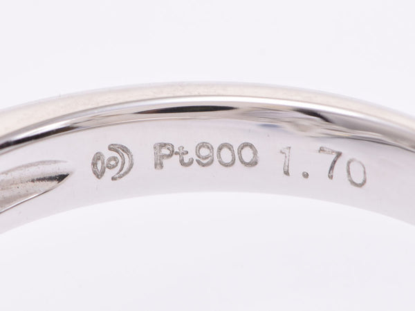 Tasaki Ring #12 Ladies PT900 Diamond 1.706ct M-VS1/NONE 0.85ct 7.0g Ring A Rank Good Condition TASAKI Used Ginzo