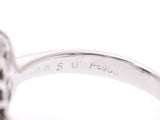 PT900 Ring Tourmaline Cat Eye 3.52ct Diamond 0.50ct 5.4g #10 Ring A Rank Good Condition Used Ginzo