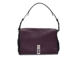 Used Proenza Schouler semi-shoulder grey/Bordeaux/black PROENZA Schouler silver