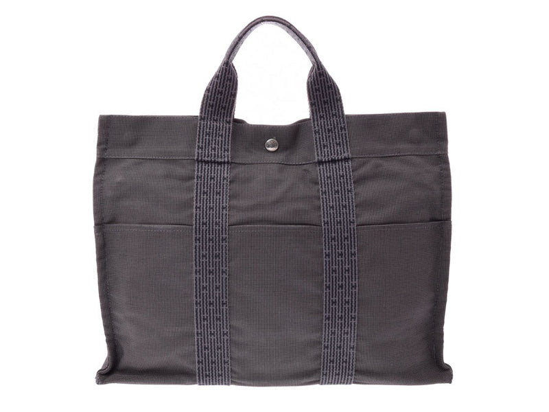 Hermes line mm canvas Gree Tote Bag