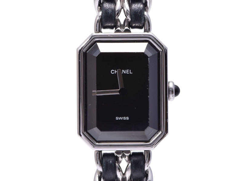 Chanel Premier H0451 New SS/Leather Black Dial Gala Quartz Watch Ladies CHANEL Used Ginzo