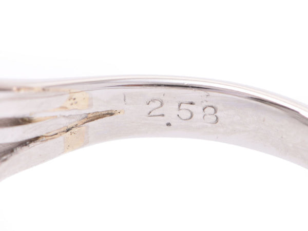 PT900リング エメラルド1.20ct ダイヤ2.58ct 8.1g #14 指輪 Aランク 美品 中古 銀蔵