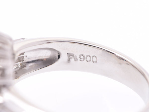 PT900リング アレキサンドライト0.65ct ダイヤ1.32ct 8.5g #9.5 指輪 Aランク 美品 中古 銀蔵