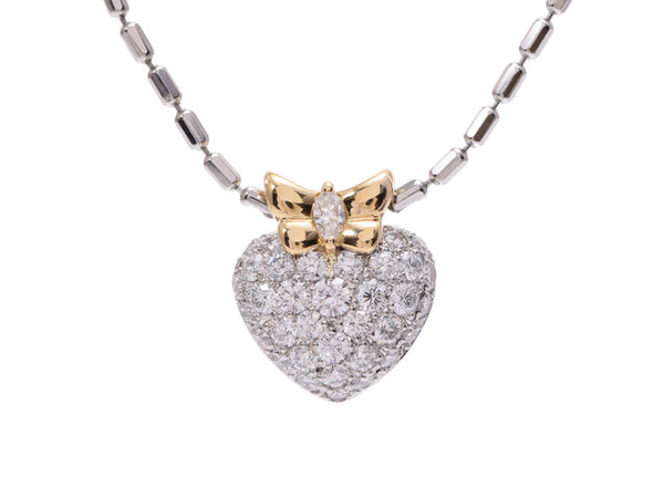 11.3 g of Concorde necklace Lady's diamond 1.10ct 0.05ct K18/PT900 A rank beauty product CONCORD used silver storehouse