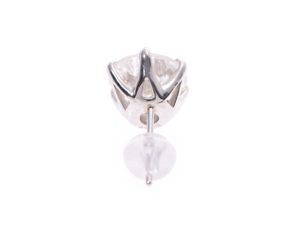 其他一只刺耳1钻石钻石2.009ct H-I1-GD男女皆宜的Pt900铂金耳环A级二手银器
