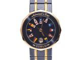 Corum Admiral's Cup Gun Blue Navy Dial Ladies YG/SS Quartz Watch AB Rank CORUM Used Ginzo