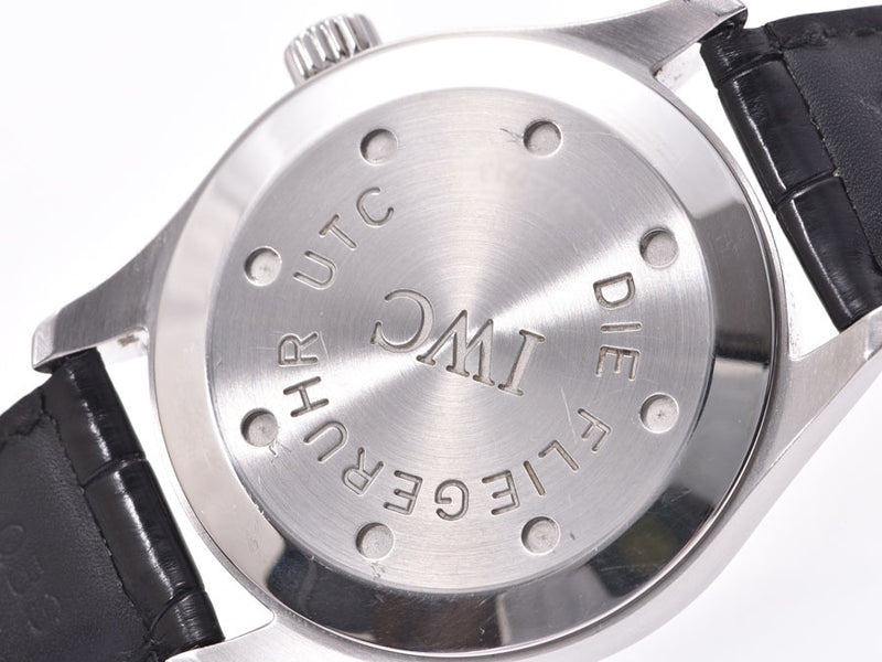 IWC Freeger UTC Black Dial IW3521-001 Men's SS/Leather Automatic Winding Watch AB Rank Beauty Used Ginzo