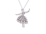 Tasaki Necklace Ladies Diamond 0.70ct PT 5.1g A Rank Good Condition Used Ginzo