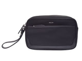 Barry second bag black men nylon calf-free beautiful article BALLY used silver storehouse