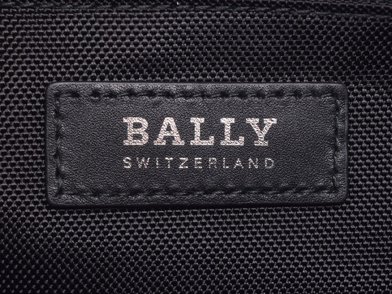 Barry second bag black men nylon calf-free beautiful article BALLY used silver storehouse