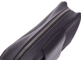 Dunhill second bag black men PVC/ calf A rank beauty product DUNHILL used silver storehouse