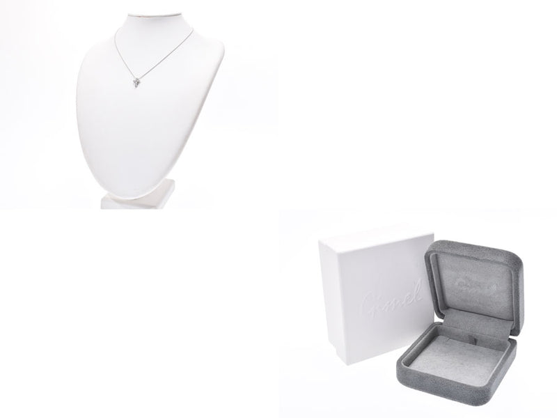 4.3 g of ギメルクロスネックレスレディースメンズ PT950 diamond 0.642ct A rank beauty product Gimel box used silver storehouse