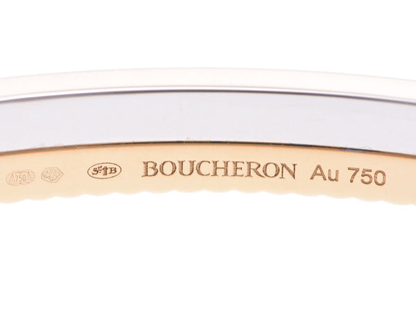 Boucheron Quatre Radiant Bangle Ladies YG/WG/Diamond 29.1g A Rank Good Condition BOUCHERON Used Ginzo