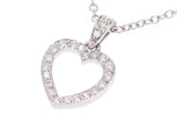 Tiffany Metro Heart Necklace Ladies PT950 Diamond 3.0g A Rank Good Condition TIFFANY & CO Used Ginzo