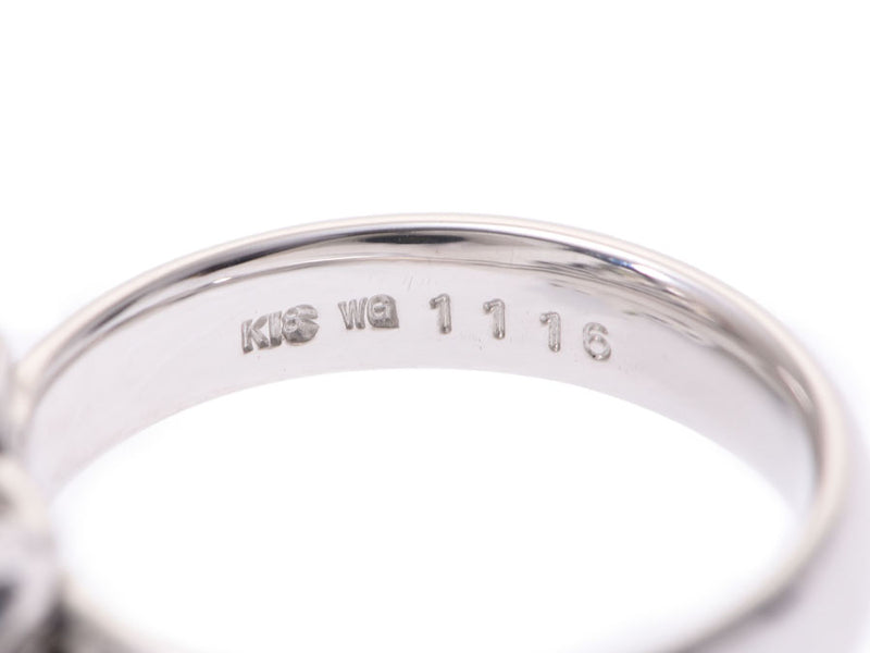 Ring #12 Ladies K18WG Multistone 11.16ct Diamond, 0.12ct 14.4 g, Ring A Rank, Mihon Chusho-Chonzo