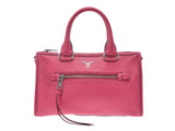 Prada 2WAY Handbag Pink 1BB022 Ladies Calf A Rank Good Condition PRADA Shoulder Strap Used Ginzo