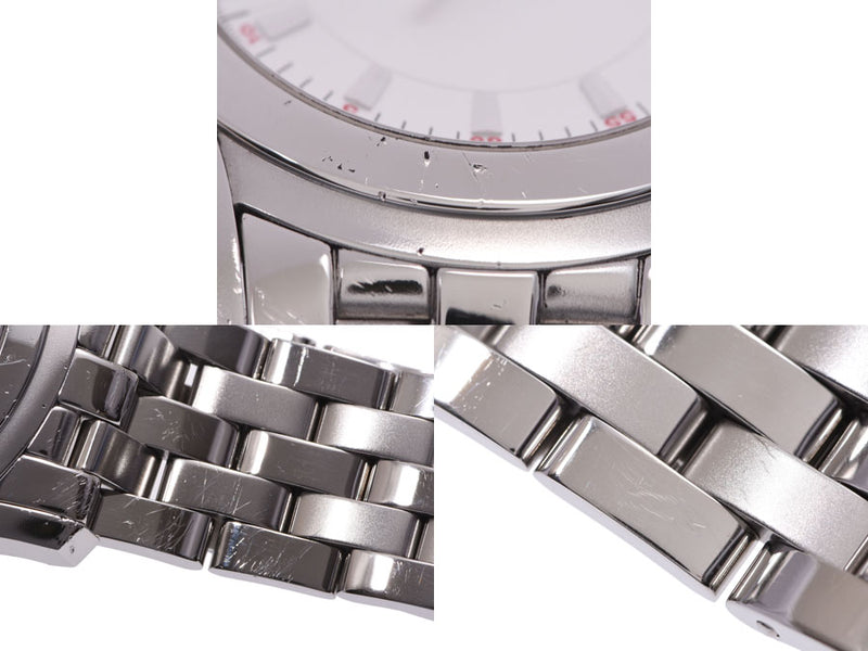 Gucci 5500 Silver Dial Men's Ladies SS Automatic Watch AB Rank GUCCI Box Gala Used Ginzo