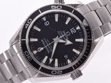 Omega Seamaster Planet Ocean Coaxial Black Dial 2201.50 Men's SS Automatic Winding Watch A Rank OMEGA Box Gala Used Ginzo
