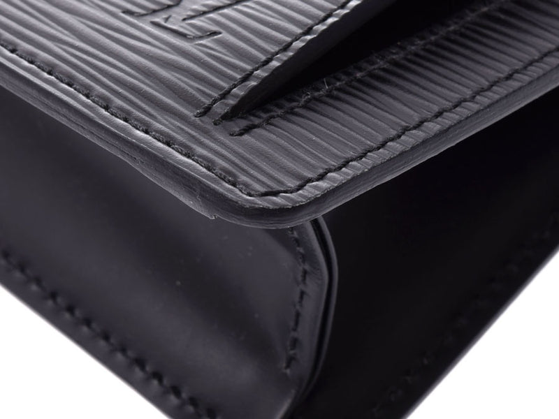 路易威登Epi Serie Dragonne黑色SV金属配件M52762男士真皮第二袋A级美品LOUIS VUITTON二手银仓库