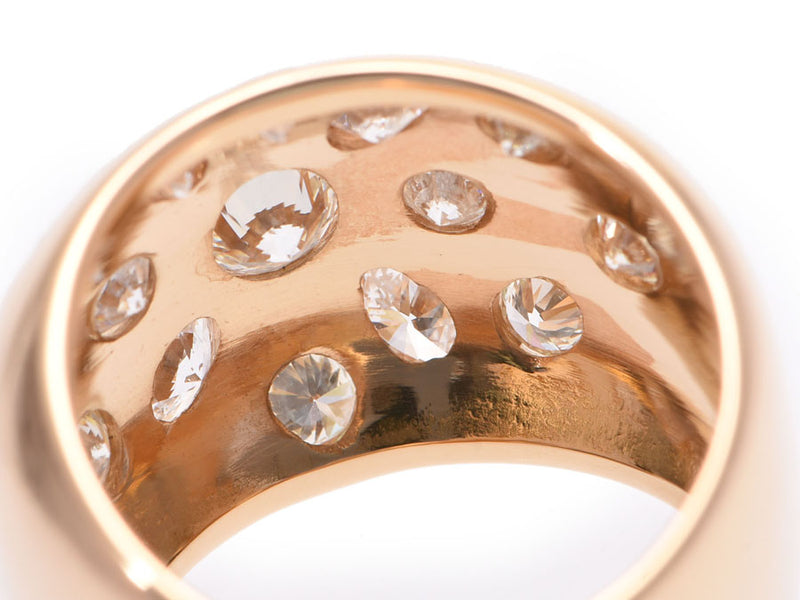 K18YG リング レディース ダイヤ 15.1g #16 指輪 Aランク 美品 中古 銀蔵