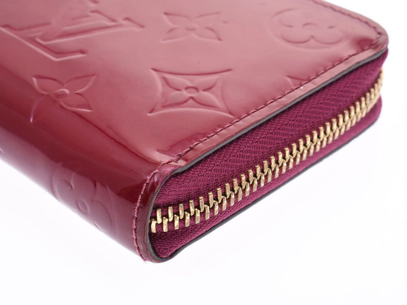 Louis Vuitton Verni Portofeuil Clemence Magenta M90972 Women's Long Wallet AB Rank LOUIS VUITTON Used Ginzo