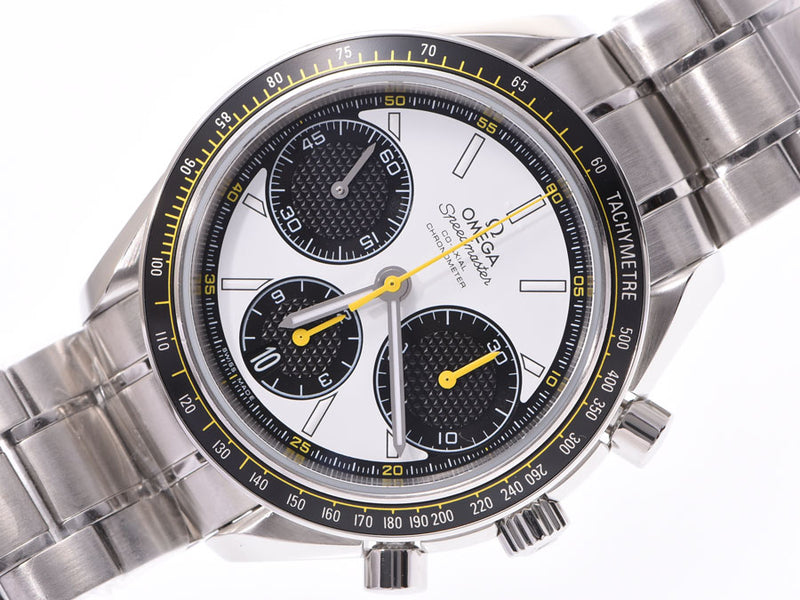 Omega Speedmaster Racing White/Black Dial 326.30.40.50.04.001 Men's SS Automatic Watch A Rank Good Condition OMEGA Inner Box Used Ginzo