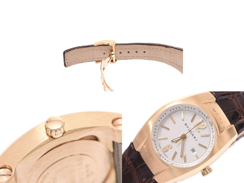 Bvlgari Elgon EG30C6GLD White Dial Ladies YG/Leather Quartz Watch A Rank Beauty BVLGARI Gala Used Ginzo