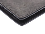 Louis Vuitton Taiga Portofeuilon Black M33402 Men's Genuine Leather Wallet AB Rank LOUIS VUITTON Used Ginzo