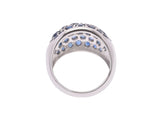 Ring Ladies PT900 Sapphire 4.00ct 13.7g #14 -rank: A Rank, a Mihon Chushogin