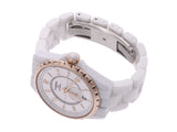 CHANEL CHANEL J12-365 H3839 Men's Beige Gold / White Ceramic / SS Watch Automatic Winding White Dial A Rank Used Ginzo