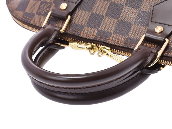 Louis Vuitton Damier Alma Brown N51131 Women's Genuine Leather Handbag AB Rank LOUIS VUITTON Used Ginzo