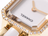 CHANEL香奈儿Premier H2435女士腕表YG / White Ceramic / Diamond Watch石英White / Diamond Bezel Dial A Rank Used Ginzo